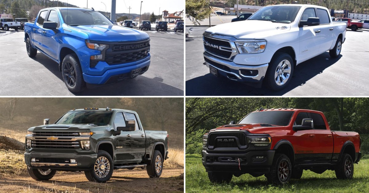 2023 Pickup Trucks at Sierra Blanca Motors | 2023 RAM 1500 | 2023 RAM 2500 | 2023 Chevrolet 1500 | 2023 Chevrolet 2500 HD