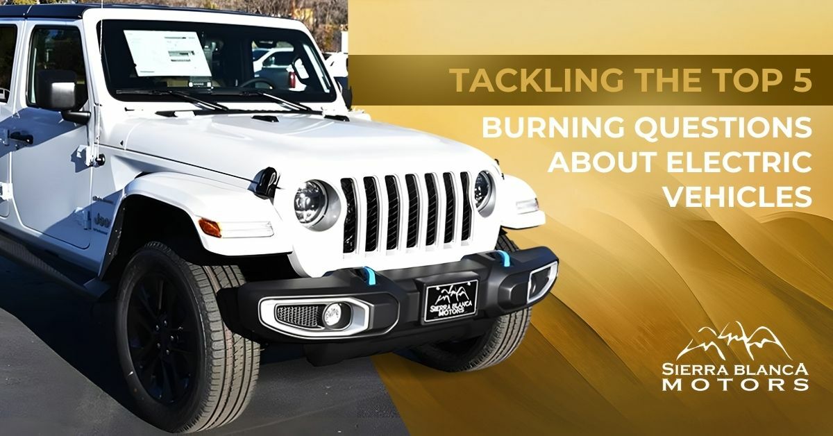 White 2023 Jeep Wrangler 4xe | Tackling The Top 5 Burning Questions About Electric Vehicles | Sierra Blanca Motors