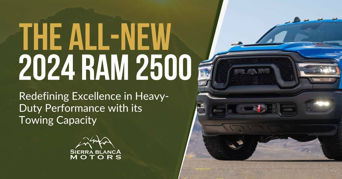 Front View of a Blue 2024 RAM 2500 | The All-New 2024 RAM 2500 | Redefining Excellence in Heavy-Duty Performance with its Towing Capacity | Sierra Blanca Motors
