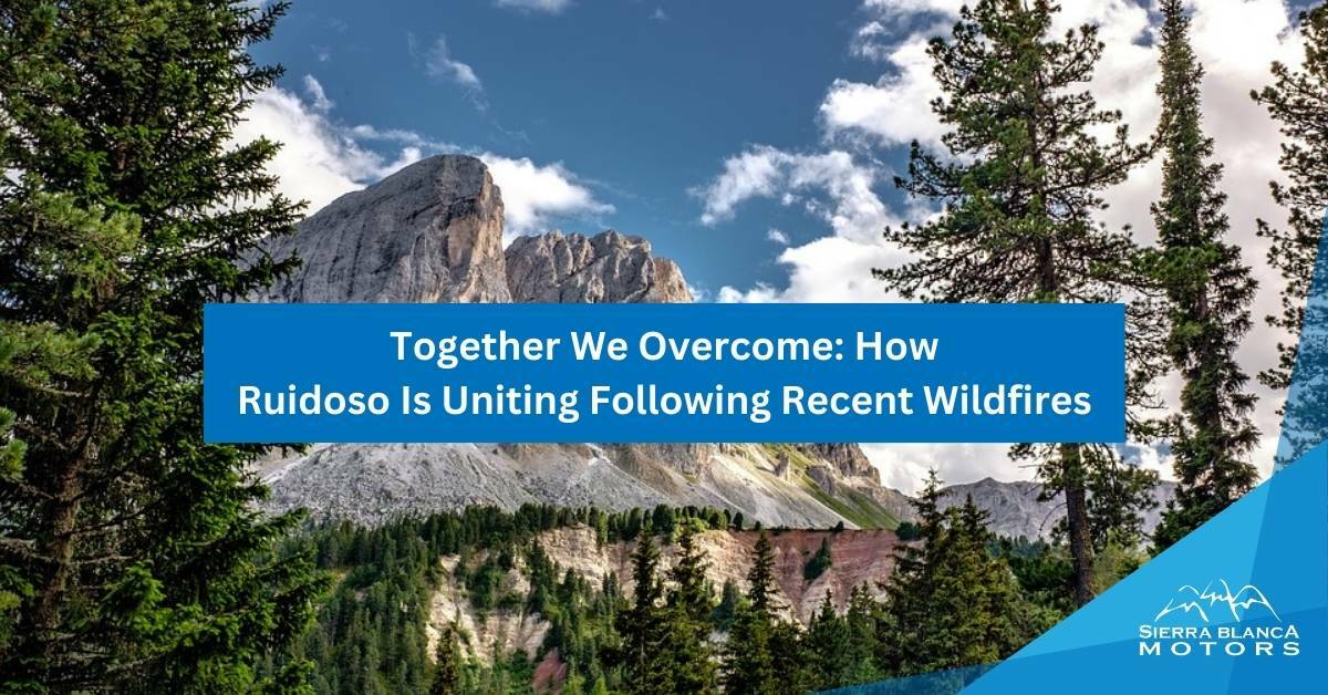 Mountain Cliff With Pine Trees | Together We Overcome: How Ruidoso Is Uniting Following Recent Wildfires | Sierra Blanca Motors