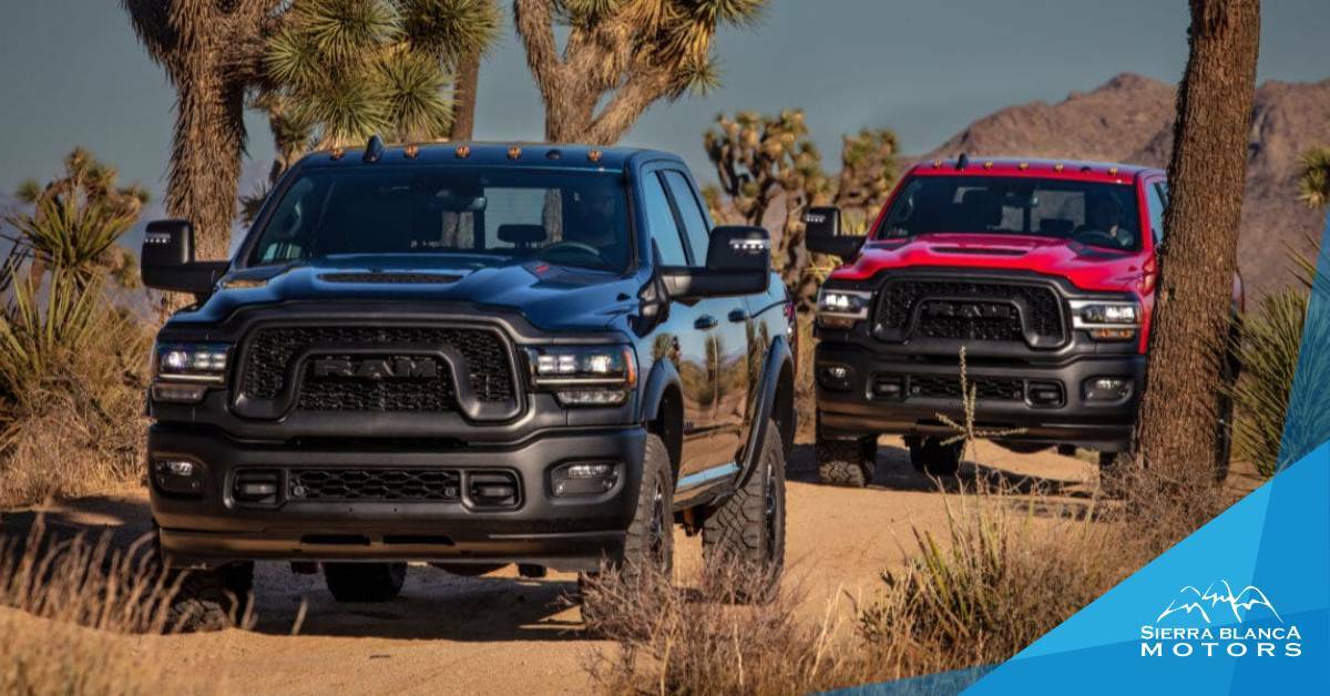 two 2024 RAM 2500 Trim Levels different, at Sierra Blanca Motors