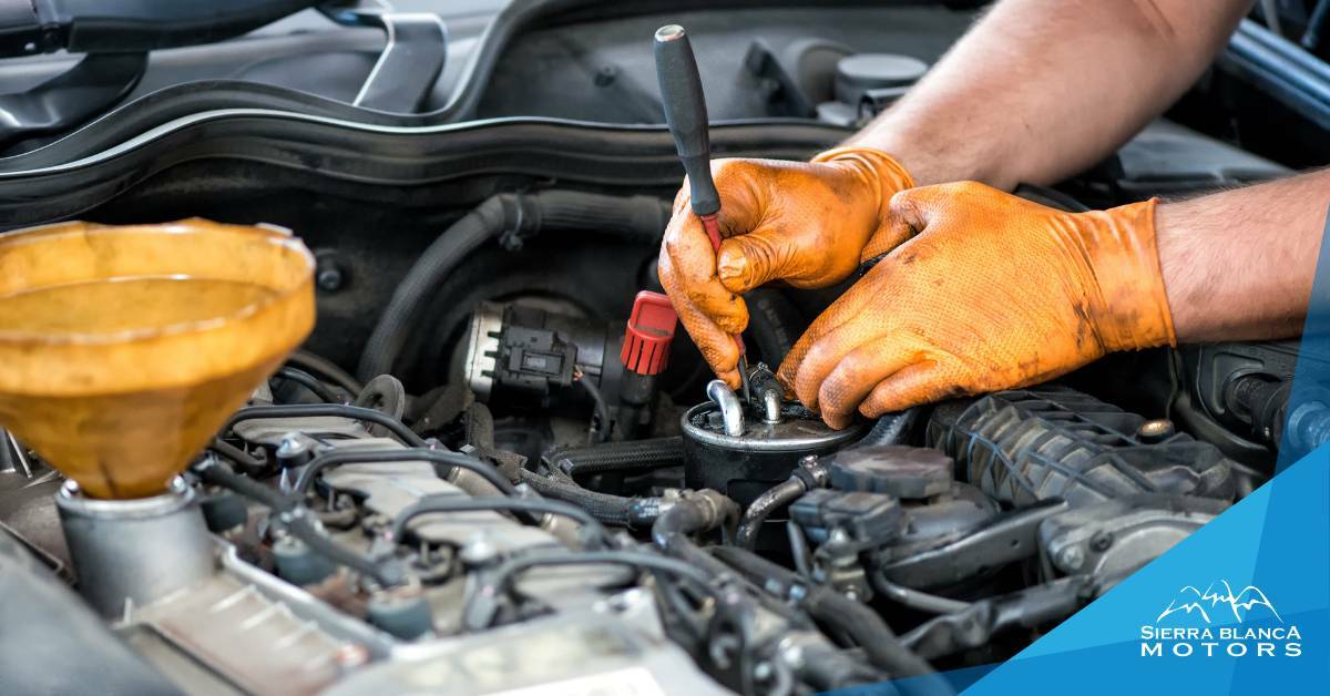 routine maintenance on a vehicle. Sierra Blanca Motors.